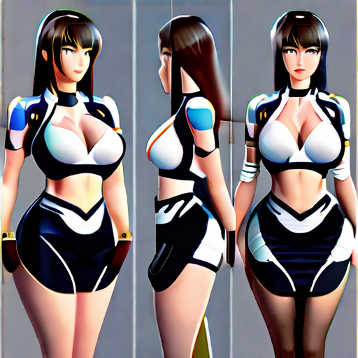 Stormi - Free AI Based Image Generator — cute anime girl, brunette, yellow  eyes, big chest, small waist, big hips, big ass